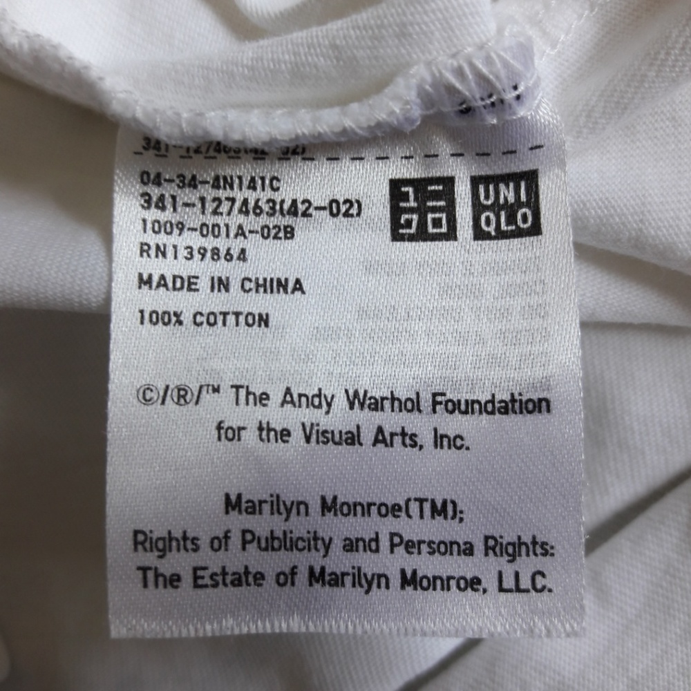 Andy Warhol Marilyn Monroe Official Tee SprzNY Uniqlo Collaboration XS - Picture 6 of 7